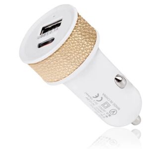 123 Chargeur Voiture Allume-cigare double charge port USB2 15W et USB-C 25W Blanc pour Realme C31 6.5-Realme PAD RMP2102 10.4 -Yuan Blanc - Publicité 123 Chargeur Voiture Allume-cigare double charge port USB2 15W et USB-C 25W Blanc pour Realme C31 6.5-Realme PAD RMP2102 10.4 -Yuan Blanc - Publicité