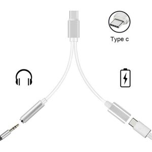 123 Double Adaptateur cable diviseur Type C prise jack 3.5mm chargeur USB-C Argent pour Xiaomi Poco M3 Pro 5G 6.5 - Yuan Yuan Gris - Publicité 123 Double Adaptateur cable diviseur Type C prise jack 3.5mm chargeur USB-C Argent pour Xiaomi Poco M3 Pro 5G 6.5 - Yuan Yuan Gris - Publicité