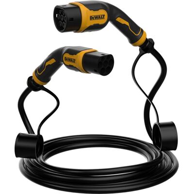 Câble de charge pour véhicule électrique - DEWALT - 22kW - Type 2 - 5 m - Câble TPU - 32A - 380V AC - Publicité Câble de charge pour véhicule électrique - DEWALT - 22kW - Type 2 - 5 m - Câble TPU - 32A - 380V AC - Publicité