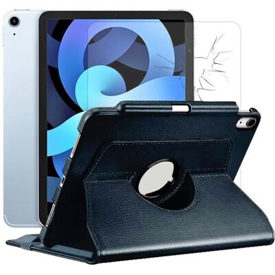 123 Coque Rotative 360 Noir + verre trempé pour iPad Air 2022 10.9 - Yuan Yuan - Noir - Publicité 123 Coque Rotative 360 Noir + verre trempé pour iPad Air 2022 10.9 - Yuan Yuan - Noir - Publicité