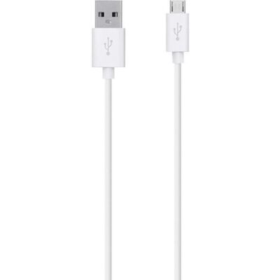 Câble Micro-USB - Belkin - 12m - Charge et Synchronisation - Blanc - USB 2.0 Blanc - Publicité Câble Micro-USB - Belkin - 12m - Charge et Synchronisation - Blanc - USB 2.0 Blanc - Publicité