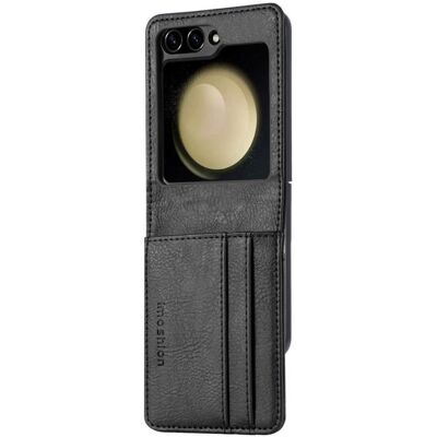 Coque adapté à Samsung Galaxy Z Flip 6 - imoshion Étui de télephone portefeuille Luxe - Noir Noir - Publicité Coque adapté à Samsung Galaxy Z Flip 6 - imoshion Étui de télephone portefeuille Luxe - Noir Noir - Publicité