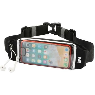 Ceinture de sport UNIVERSELLE - WE - Avec fenêtre tactile - Ceinture ajustable - Rangement 10 Noir - Publicité Ceinture de sport UNIVERSELLE - WE - Avec fenêtre tactile - Ceinture ajustable - Rangement 10 Noir - Publicité