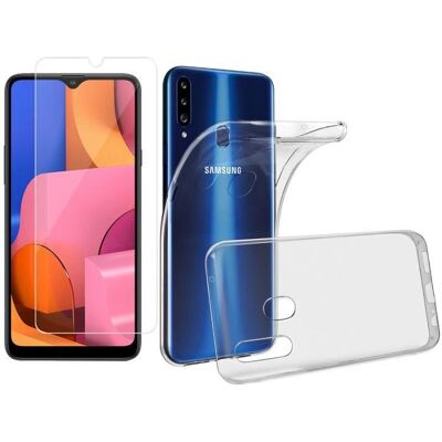 123 Coque souple de protection + verre trempé pour Samsung Galaxy A20S SM-A207F 6.5 - Yuan Yuan Blanc - Publicité 123 Coque souple de protection + verre trempé pour Samsung Galaxy A20S SM-A207F 6.5 - Yuan Yuan Blanc - Publicité