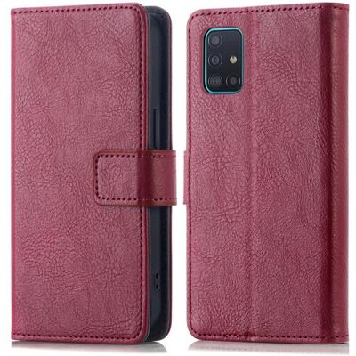 Coque adapté à Samsung Galaxy A51 - imoshion Étui de télephone portefeuille de luxe - Rouge foncé Rouge - Publicité Coque adapté à Samsung Galaxy A51 - imoshion Étui de télephone portefeuille de luxe - Rouge foncé Rouge - Publicité