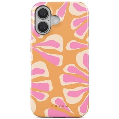 Coque MagSafe BURGA Aloha iPhone 16 - Antichoc, Rose - Publicité Coque MagSafe BURGA Aloha iPhone 16 - Antichoc, Rose - Publicité