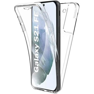 1001COQUES Coque intégrale 360°- Compatible Samsung Galaxy S21 FE – Double protection transparente - Publicité 1001COQUES Coque intégrale 360°- Compatible Samsung Galaxy S21 FE – Double protection transparente - Publicité