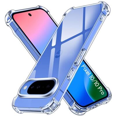 Coque pour Google Pixel 10 / Pixel 10 Pro - Antichoc Protection TPU Souple Transparent Phonillico® Bleu - Publicité Coque pour Google Pixel 10 / Pixel 10 Pro - Antichoc Protection TPU Souple Transparent Phonillico® Bleu - Publicité