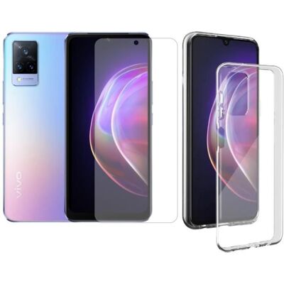 123 Coque de protection souple silicone + Verre trempé pour Vivo V21 5G 6.44 modèle V2050 - Yuan Yuan Blanc - Publicité 123 Coque de protection souple silicone + Verre trempé pour Vivo V21 5G 6.44 modèle V2050 - Yuan Yuan Blanc - Publicité