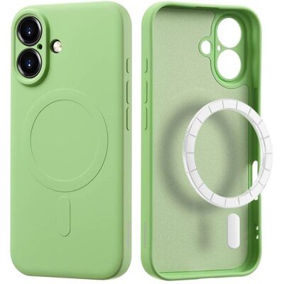 Coque adapté à Apple iPhone 16 - imoshion Coque Couleur avec MagSafe - Vert Vert - Publicité Coque adapté à Apple iPhone 16 - imoshion Coque Couleur avec MagSafe - Vert Vert - Publicité