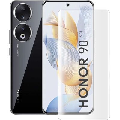 123 Film protecteur incurvé pour Honor 90 5G 6.7 REA-AN00 REA-NX9 verre trempé de protection transparent - Yuan Yuan - Blanc - Publicité 123 Film protecteur incurvé pour Honor 90 5G 6.7 REA-AN00 REA-NX9 verre trempé de protection transparent - Yuan Yuan - Blanc - Publicité