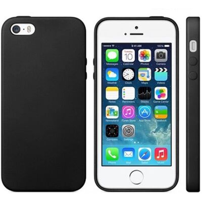 123 Coque en silicone compatible pour iPhone 5S-5C-5 SE - Noir - Yuan Yuan Noir - Publicité 123 Coque en silicone compatible pour iPhone 5S-5C-5 SE - Noir - Yuan Yuan Noir - Publicité