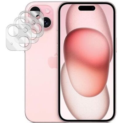 123 Protecteur caméra arrière - Yuan Yuan - iPhone 15 (6.1) - Lot de 3 - Ultra-fin - Anti-rayure Rose - Publicité 123 Protecteur caméra arrière - Yuan Yuan - iPhone 15 (6.1) - Lot de 3 - Ultra-fin - Anti-rayure Rose - Publicité