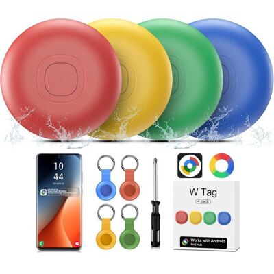 FUYAOSC Traceur Bluetooth Air Tracker Android - Lot de 4 Smart Tag IP67 étanche localisateur multicolore - Publicité FUYAOSC Traceur Bluetooth Air Tracker Android - Lot de 4 Smart Tag IP67 étanche localisateur multicolore - Publicité