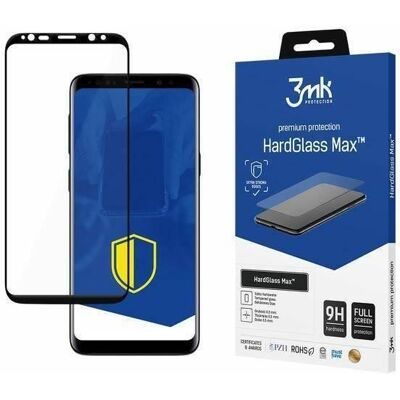 Protection d'écran Hardglass Max noir 3mk pour Galaxy S9 - Bords incurvés, 9H, Verre trempé - Publicité Protection d'écran Hardglass Max noir 3mk pour Galaxy S9 - Bords incurvés, 9H, Verre trempé - Publicité