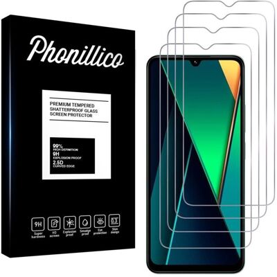 Phonillico - Poco C75 - Verre trempé - 4Pack - Publicité Phonillico - Poco C75 - Verre trempé - 4Pack - Publicité