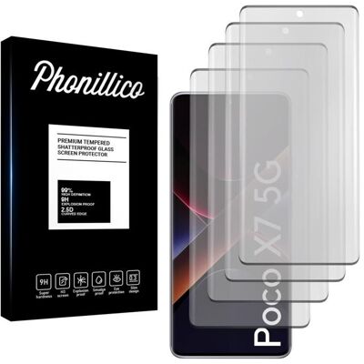 Phonillico - Xiaomi Poco X7 5G - 4-pack - Protecteur d'écran - Publicité Phonillico - Xiaomi Poco X7 5G - 4-pack - Protecteur d'écran - Publicité