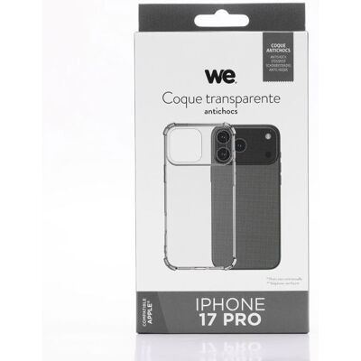 WE Coque de protection TPU APPLE IPHONE 17 PRO / 18 PRO Transparent - Publicité WE Coque de protection TPU APPLE IPHONE 17 PRO / 18 PRO Transparent - Publicité