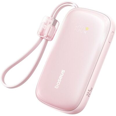 BASEUS Batterie externe 20 000 mAh 225 W avec écran et câble EnerFill FC21 Qpow 3 Ultra - rose Rose - Publicité BASEUS Batterie externe 20 000 mAh 225 W avec écran et câble EnerFill FC21 Qpow 3 Ultra - rose Rose - Publicité