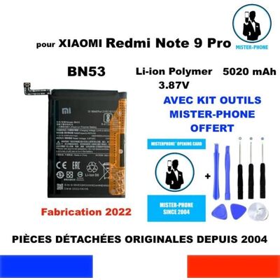 Batterie Originale Xiaomi BN53 - 5020mAh pour Redmi Note 9 Pro Max - Publicité Batterie Originale Xiaomi BN53 - 5020mAh pour Redmi Note 9 Pro Max - Publicité