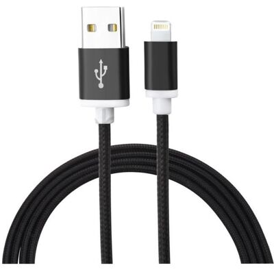 123 Cable Lightning pour iPad Pro 11 2020 11-iPad Pro 11 2021 11 - Nylon Noir 1 Mètre - Yuan Yuan Noir - Publicité 123 Cable Lightning pour iPad Pro 11 2020 11-iPad Pro 11 2021 11 - Nylon Noir 1 Mètre - Yuan Yuan Noir - Publicité