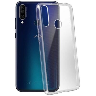 Coque de protection - Wiko - Wiko View 3 - TPU semi rigide - Fine et légère - Transparent Bleu - Publicité Coque de protection - Wiko - Wiko View 3 - TPU semi rigide - Fine et légère - Transparent Bleu - Publicité