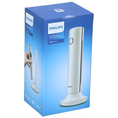 Philips M4501W Téléphone sans fil blanc - Téléphone - Publicité Philips M4501W Téléphone sans fil blanc - Téléphone - Publicité