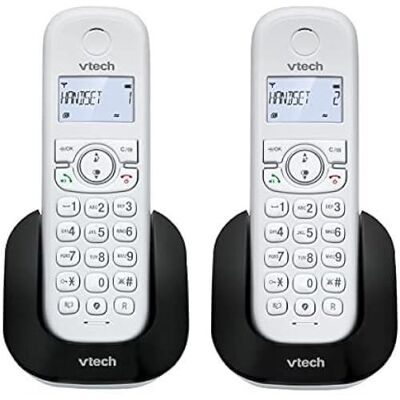 Téléphone sans fil DECT - VTECH - CS1501 - 2 combinés - Blocage dappel - Haut-parleur mains‑libre Noir - Publicité Téléphone sans fil DECT - VTECH - CS1501 - 2 combinés - Blocage dappel - Haut-parleur mains‑libre Noir - Publicité