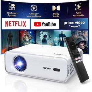 Mini Projecteur - AURZEN - Eazze D1 - Full HD 1080P - WiFi et Bluetooth 5.2 - HDR10 Blanc - Publicité Mini Projecteur - AURZEN - Eazze D1 - Full HD 1080P - WiFi et Bluetooth 5.2 - HDR10 Blanc - Publicité