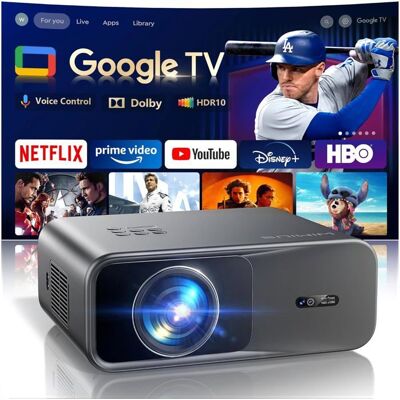 WIMIUS Vidéoprojecteur 4K Google TV Dolby 36000 lumens Netflix ready auto focus keystonecontrôle vocal HDR10 Wifi BThome cinéma portable Gris - Publicité WIMIUS Vidéoprojecteur 4K Google TV Dolby 36000 lumens Netflix ready auto focus keystonecontrôle vocal HDR10 Wifi BThome cinéma portable Gris - Publicité