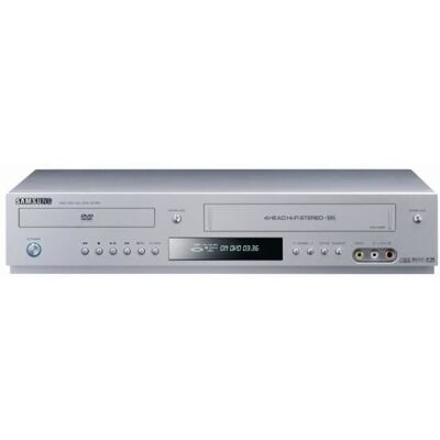 COMBINE MAGNETOSCOPE LECTEUR DVD - SAMSUNG DVD-V5500 Gris - Publicité COMBINE MAGNETOSCOPE LECTEUR DVD - SAMSUNG DVD-V5500 Gris - Publicité