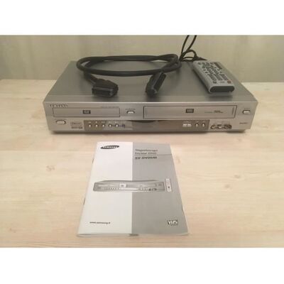 MAGNETOSCOPE SAMSUNG SV-DVD640 LECTEUR ENREGISTREUR VHS DVD Gris - Publicité MAGNETOSCOPE SAMSUNG SV-DVD640 LECTEUR ENREGISTREUR VHS DVD Gris - Publicité