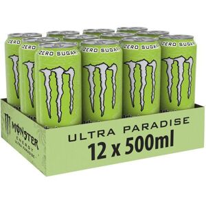 Boissons énergisantes sans sucre Monster Energy - Monster Energy Ultra Zero Sugar - Paradise Pack de 12 - Publicité Boissons énergisantes sans sucre Monster Energy - Monster Energy Ultra Zero Sugar - Paradise Pack de 12 - Publicité