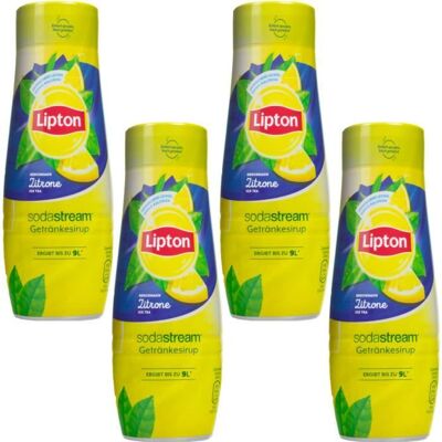 Sirop pour SodaStream - Lipton - Ice Tea Citron 440 ml - Pack 4 pièces - Boisson rafraîchissante maison - Publicité Sirop pour SodaStream - Lipton - Ice Tea Citron 440 ml - Pack 4 pièces - Boisson rafraîchissante maison - Publicité