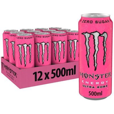 Boissons énergisantes sans sucre Monster Energy - Monster Energy Ultra Zero Sugar - Rosá Pack de 12 - Publicité Boissons énergisantes sans sucre Monster Energy - Monster Energy Ultra Zero Sugar - Rosá Pack de 12 - Publicité