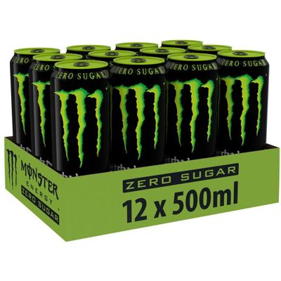Boissons énergisantes sans sucre Monster Energy - Monster Energy Zero Sugar - Energy Pack de 12 - Publicité Boissons énergisantes sans sucre Monster Energy - Monster Energy Zero Sugar - Energy Pack de 12 - Publicité