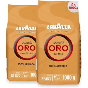 Grains de café Lavazza Qualita Oro - Pack de 2 - 2000g - Publicité Grains de café Lavazza Qualita Oro - Pack de 2 - 2000g - Publicité