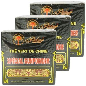 Palmier - Lot 3x Thé vert Gunpowder - Boîte 250g - Publicité Palmier - Lot 3x Thé vert Gunpowder - Boîte 250g - Publicité