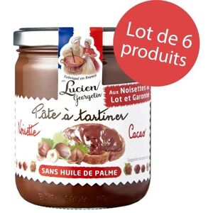 LUCIEN GEORGELIN LOT 6 x Pâte à tartiner aux noisettes du Lot-et-Garonne et cacao - 400g - Publicité LUCIEN GEORGELIN LOT 6 x Pâte à tartiner aux noisettes du Lot-et-Garonne et cacao - 400g - Publicité