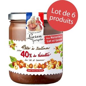 LUCIEN GEORGELIN LOT 6 x Pâte à tartiner aux 40% de noisettes du Lot-et-Garonne et cacao - 400g - Publicité LUCIEN GEORGELIN LOT 6 x Pâte à tartiner aux 40% de noisettes du Lot-et-Garonne et cacao - 400g - Publicité
