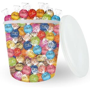 PRO DISTRI LINDT Assortiment 100 bouchées chocolat LINDOR au lait noir blanc et saveurs exclusives Boîte 125 kg pour la Saint-Valentin - Publicité PRO DISTRI LINDT Assortiment 100 bouchées chocolat LINDOR au lait noir blanc et saveurs exclusives Boîte 125 kg pour la Saint-Valentin - Publicité