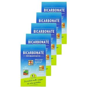 NC Agidra - Lot 5x Bicarbonate alimentaire - Boîte 400g - Publicité NC Agidra - Lot 5x Bicarbonate alimentaire - Boîte 400g - Publicité