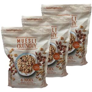 NC agidra - Lot 3x Muesli croustillant 4 noix - paquet 450g - Publicité NC agidra - Lot 3x Muesli croustillant 4 noix - paquet 450g - Publicité