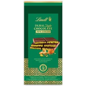 Lindt Dubaï Style tablette de chocolat noir 150 g Pistache & Kadayif Dubai - Publicité Lindt Dubaï Style tablette de chocolat noir 150 g Pistache & Kadayif Dubai - Publicité