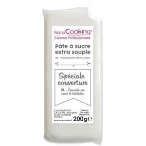 PATE A SUCRE DE COUVERTURE BLANCHE 200 G - SCRAPCOOKING - Publicité PATE A SUCRE DE COUVERTURE BLANCHE 200 G - SCRAPCOOKING - Publicité