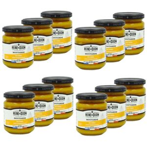 Reine de Dijon - Lot 12x Moutarde au miel - pot 220g - Publicité Reine de Dijon - Lot 12x Moutarde au miel - pot 220g - Publicité