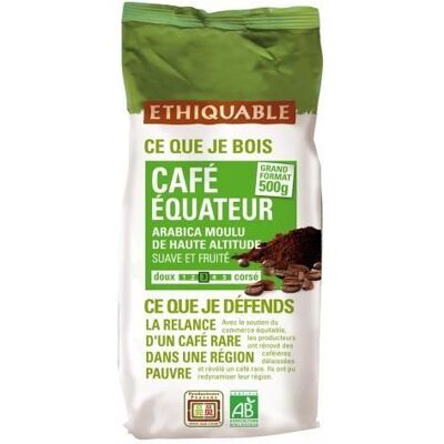 Café moulu - ETHIQUABLE - Équateur - Bio - Commerce équitable - 500 g - Publicité Café moulu - ETHIQUABLE - Équateur - Bio - Commerce équitable - 500 g - Publicité