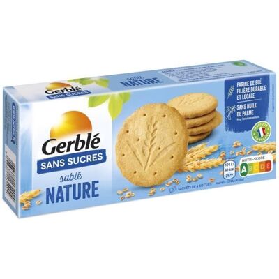 GERBLE Gerblé Sans Sucres Sablé Nature 132g - Publicité GERBLE Gerblé Sans Sucres Sablé Nature 132g - Publicité