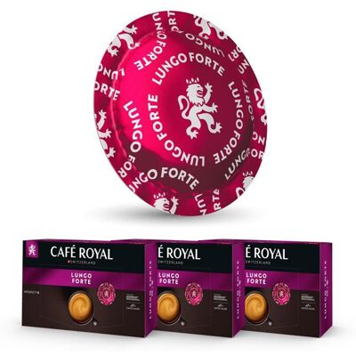 Café Royal - Pro - 3 x 50 - Lungo Forte - Capsules - Publicité Café Royal - Pro - 3 x 50 - Lungo Forte - Capsules - Publicité
