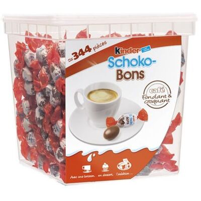 Bonbons chocolat au lait - KINDER SCHOKO-BONS - Kinder Schoko-Bons Mini - Format mini - Megabox 2 kg - Publicité Bonbons chocolat au lait - KINDER SCHOKO-BONS - Kinder Schoko-Bons Mini - Format mini - Megabox 2 kg - Publicité